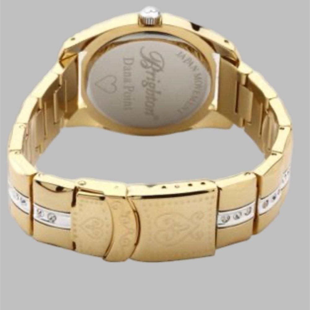Brighton Dana Point Gold Watch. Summer Time Look Beautiful Crystals. New battery - Picture 5 of 7